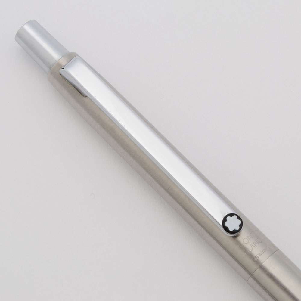 【新品同様】MONT BLANC 1990S シルバーボールペン　スリムライン Montblanc Slimline Ballpoint Pen (1990s) - Polished Chrome w/Shiny